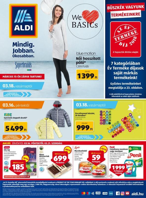 ALDI Akciós Újság 2018 03 16-03 21-ig - 01 oldal