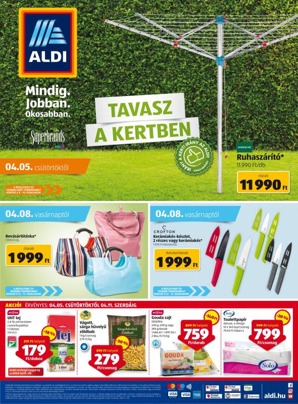 ALDI Akciós Újság 2018 04 05-04 11-ig - 01 oldal