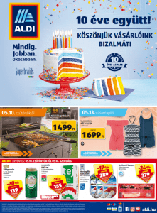 ALDI Akciós Újság 2018. 05.10-05.16-ig