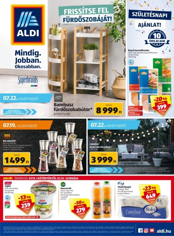 ALDI Akciós Újság 2018 07 19-07 25-ig - 01 oldal