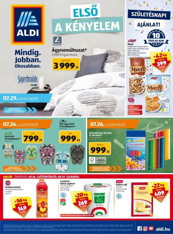 ALDI Akciós Újság 2018 07 26-08 01-ig - 01 oldal