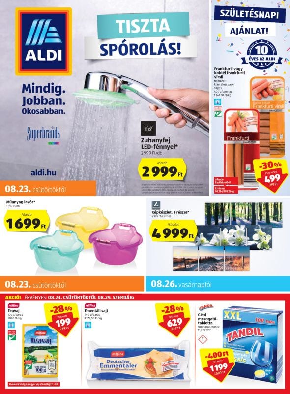 ALDI Akciós Újság 2018 08 23-08 29-ig - 01 oldal