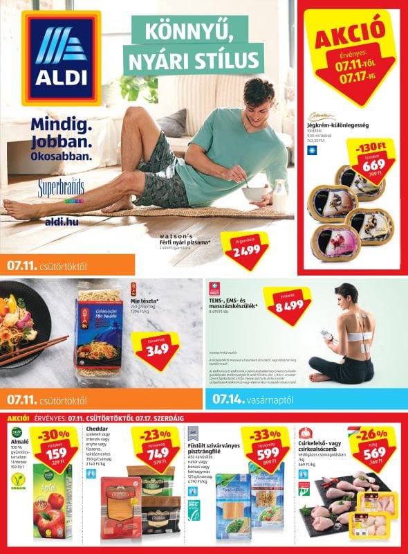 ALDI Akciós Újság Legújabb - 2019. július 11-től-július 17-ig - 01 oldal