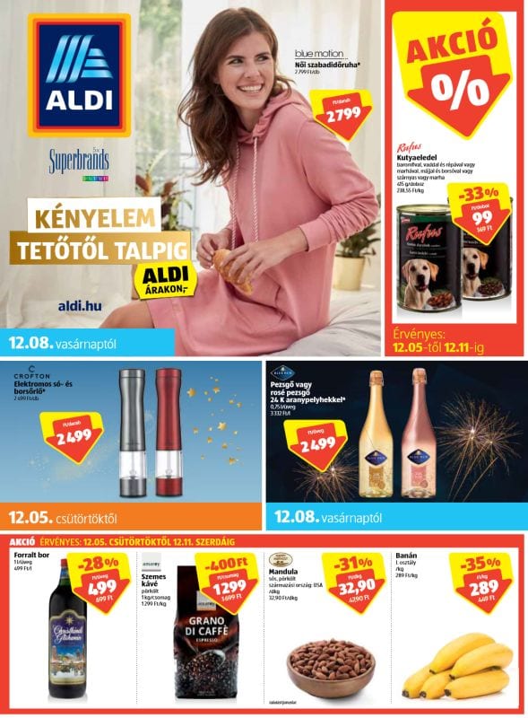 ALDI Akciós Újság Legújabb - 2019. 12.05-től-12.11-ig - 01 oldal