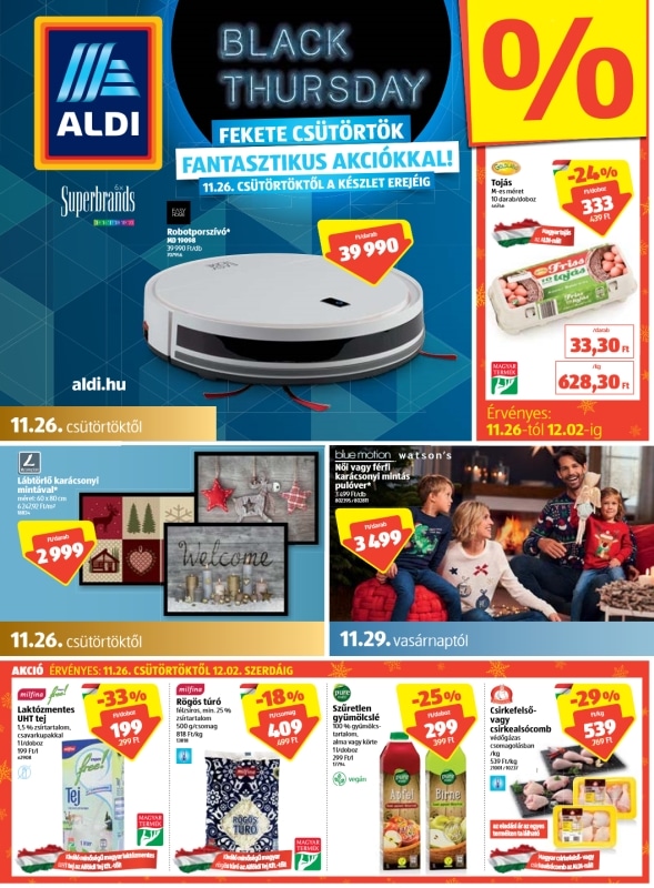 ALDI Akciós Újság Legújabb - 2020. 11.26-12.02. - 01 oldal