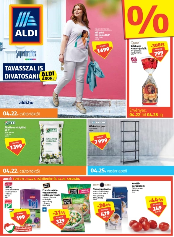 ALDI Akciós Újság Legújabb-2021.04.22-04.28. - 01 oldal